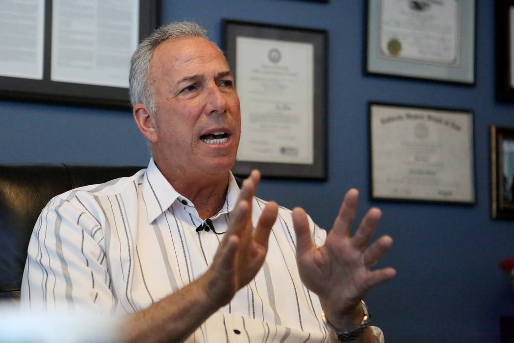 Clark County District Attorney Steve Wolfson in his office at the Regional Justice Center in downtown Las Vegas on Friday, May 5, 2017. Michael Quine/Las Vegas Review-Journal @Vegas88s