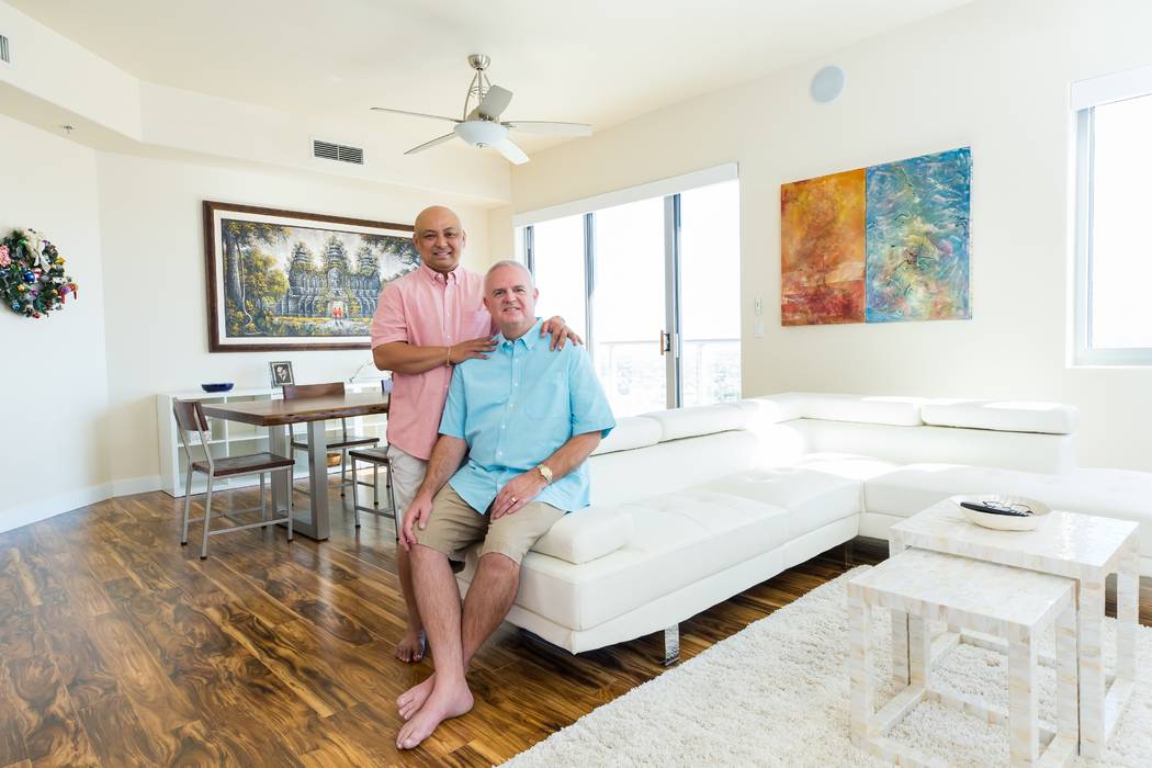 Walter Carnwright and Ariel Feir traded in their life in the Bay Area for luxury high-rise living at One Las Vegas. (Mona Shield Payne One Las Vegas)