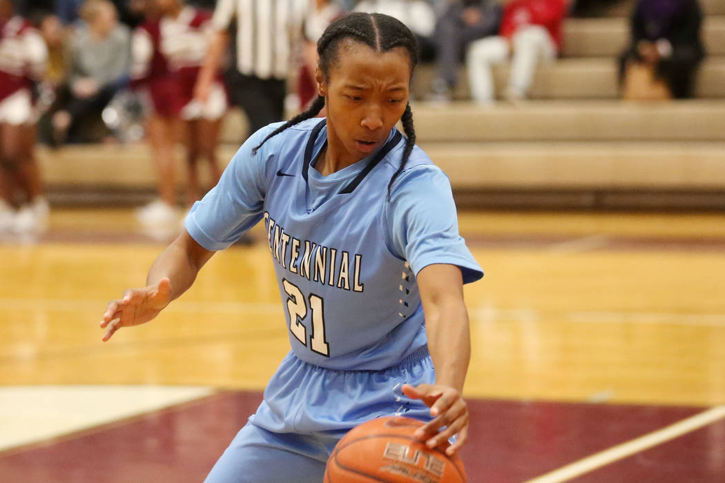 Centennial Girls Basketball Player Justice Ethridge 21 Reaches For The Ball During A Game Against Cimarron Memorial At Cimarron Memorial High School In Las Vegas Tuesday Dec 5 17 Bridget Las Vegas Review Journal Centennial Girls Basketball Player Justice Ethridge 21 Reaches For The Ball During A Game Against Cimarron Memorial At Cimarron Memorial High School In Las Vegas Tuesday Dec 5 17 Bridget Las Vegas Review Journal