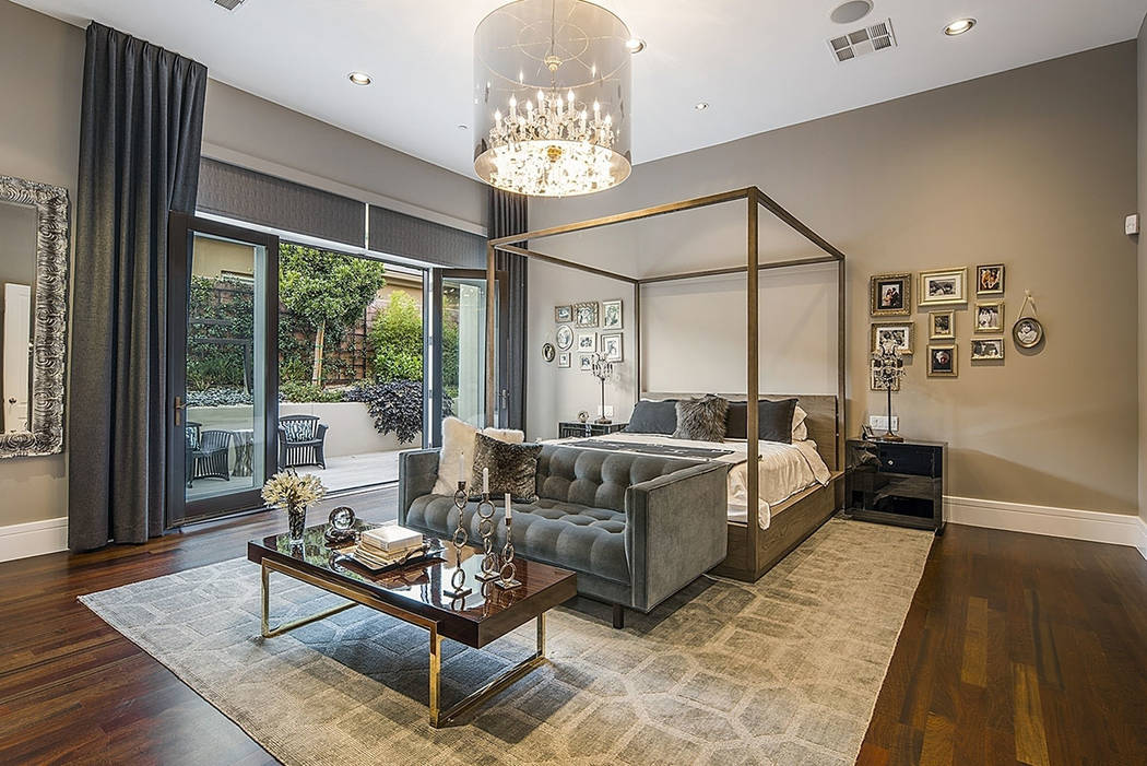 The master bedroom in The Ridges home has its own private balcony. (Shapiro & Sher Group)