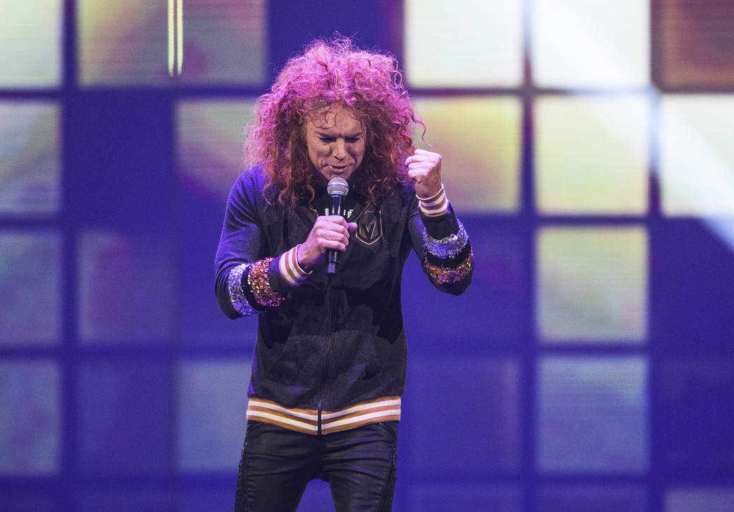 Carrot Top performs during the Vegas Strong Benefit Concert at T-Mobile Arena on Friday, Dec. 1, 2017, in Las Vegas. Benjamin Hager Las Vegas Review-Journal @benjaminhphoto