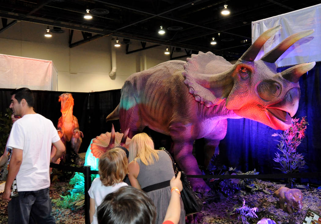 4/13/13: Discover the Dinosaurs Show at Cashman Center. (Photo by Glenn Pinkerton/Las Vegas News Bureau)
