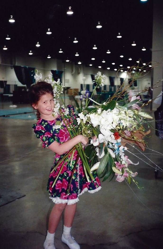 Bridal Spectacular vice president Laura Covington remembers when, as a little girl, she would make bouquets from flowers thrown away during the Cashman Center events. (Laura Covington/Bridal Spect ...