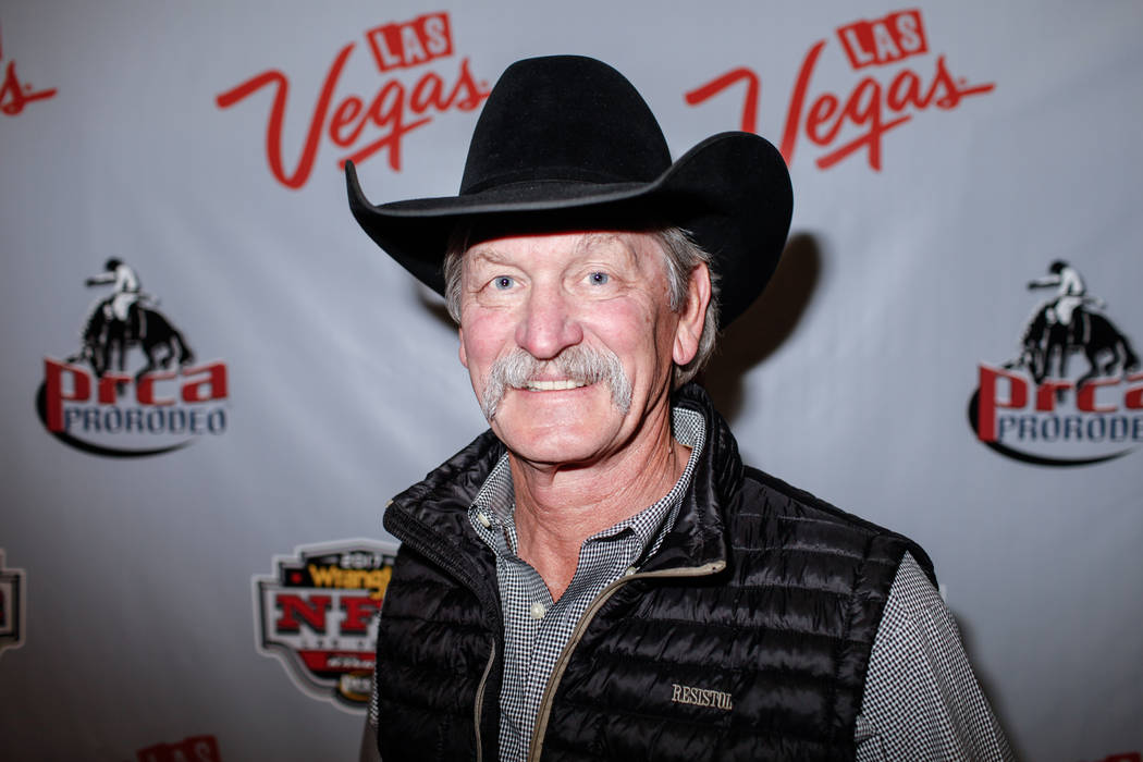 Karl Stressman, commissioner of the Professional Rodeo Cowboy Association, of Tucson, Ariz., 67, poses for a portrait at the end of the third night of the 59th Wrangler National Finals Rodeo at th ...