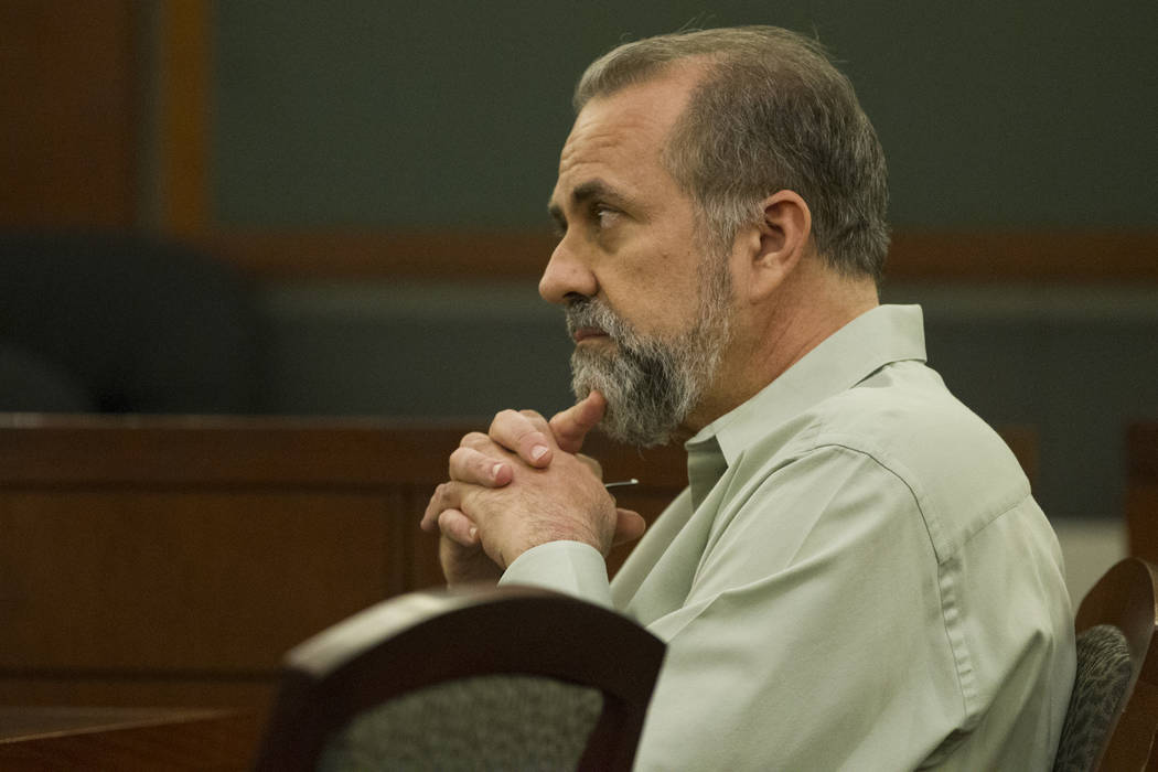 Former attorney Robert Graham, accused of swindling more than $16 million from clients, during his sentencing at the Regional Justice Center in Las Vegas, Friday, Dec. 8, 2017. Erik Verduzco Las V ...
