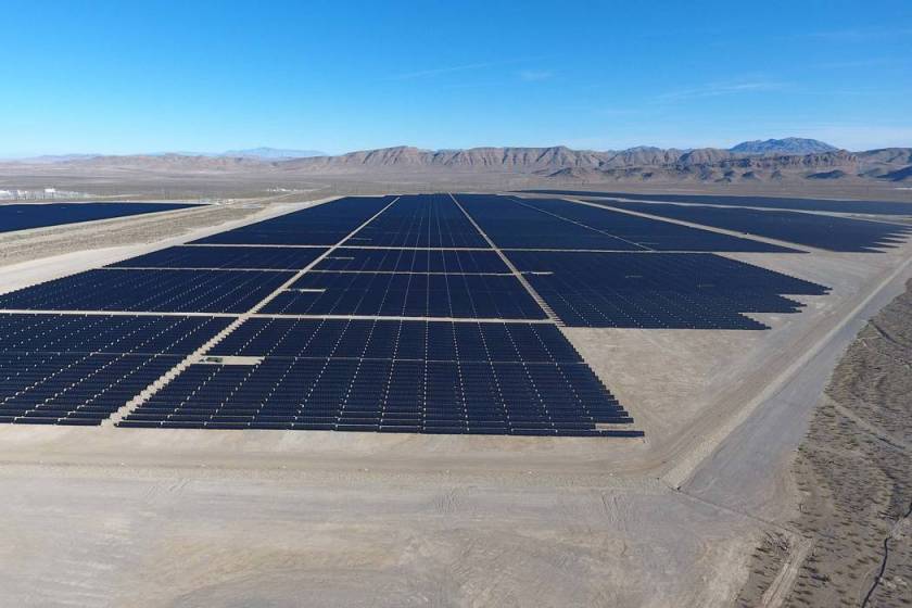 Completion of solar electricgeneration array near Las Vegas marked