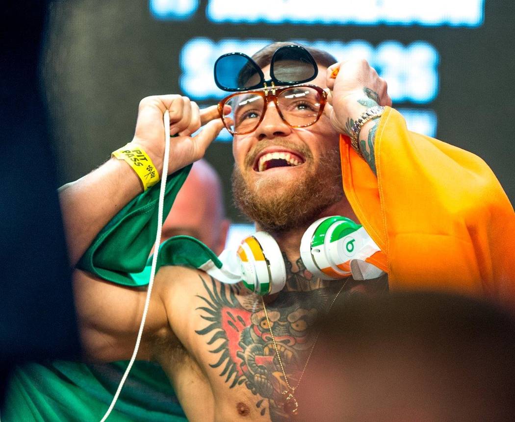 Conor McGregor lost to boxing champ Floyd Mayweather at the T-Mobile Arena for the 10th-round TKO. (Tom Donoghue)