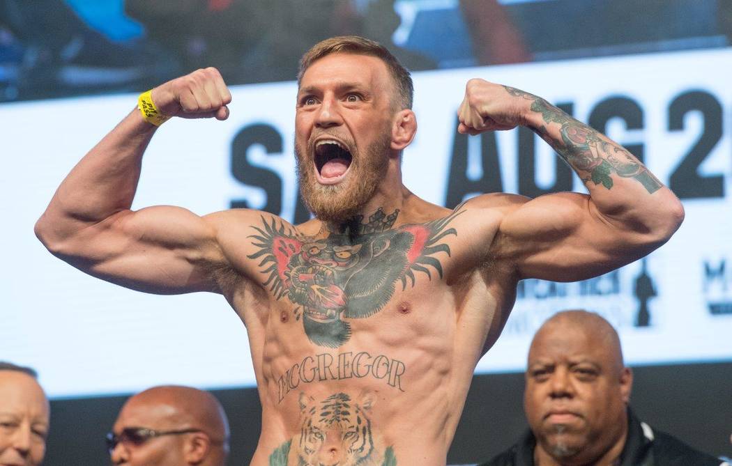 Conor McGregor lost to boxing champ Floyd Mayweather at the T-Mobile Arena for the 10th-round TKO. (Tom Donoghue)