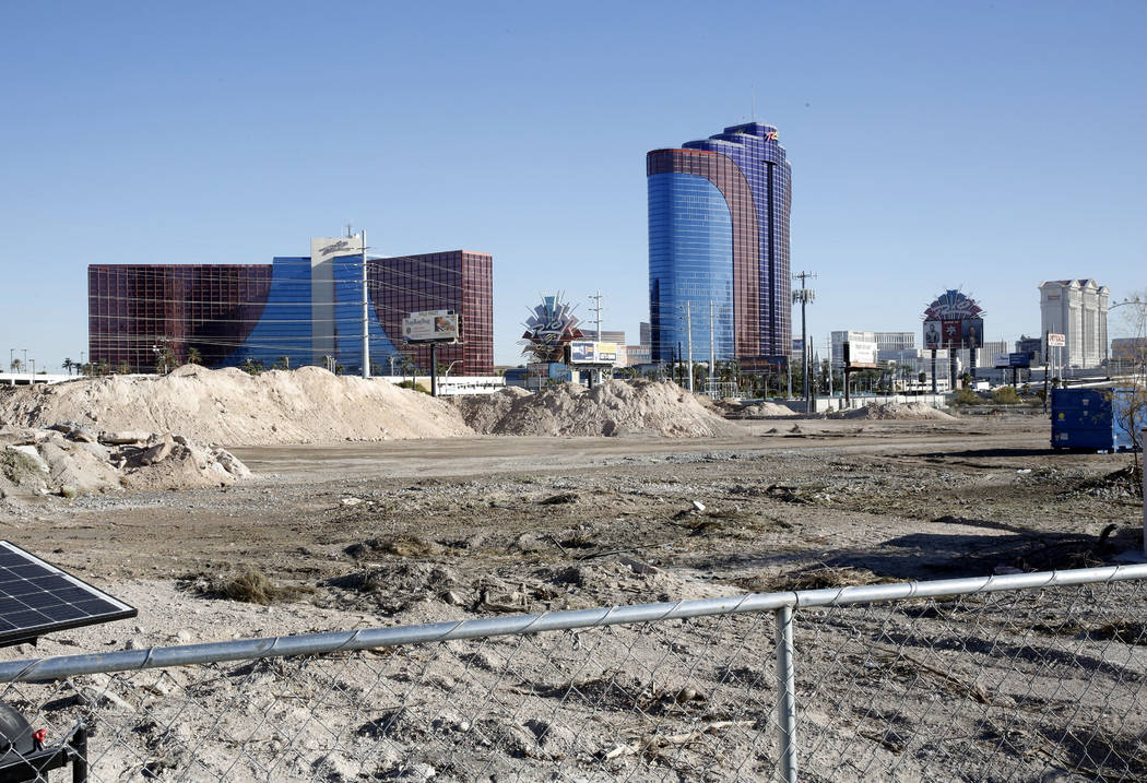 The construction site of a mixed-use project at 3883 Flamingo Road next to the Palms, Friday, Dec. 15, 2017, in Las Vegas. Bizuayehu Tesfaye Las Vegas Review-Journal @bizutesfaye