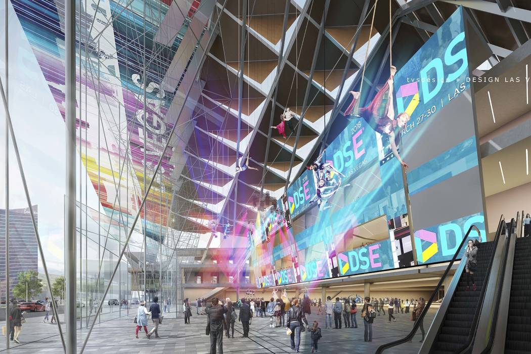 A conceptual rendering of the Las Vegas Convention Center District Phase Two Expansion. (TVS Design/Design Las Vegas)