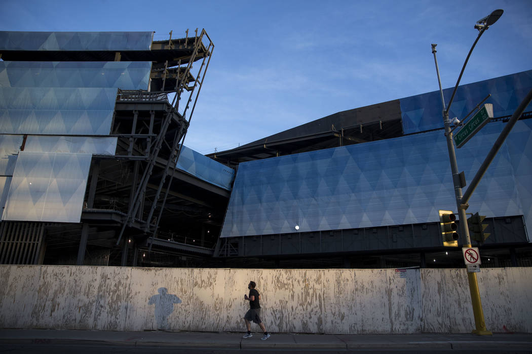 The unfinished Fontainebleau project on the Vegas Strip, Wednesday, Dec. 13, 2017. Richard Brian Las Vegas Review-Journal @vegasphotograph