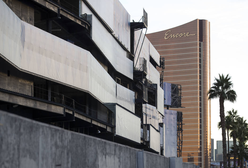 The unfinished Fontainebleau project on the Vegas Strip, Wednesday, Dec. 13, 2017. Richard Brian Las Vegas Review-Journal @vegasphotograph