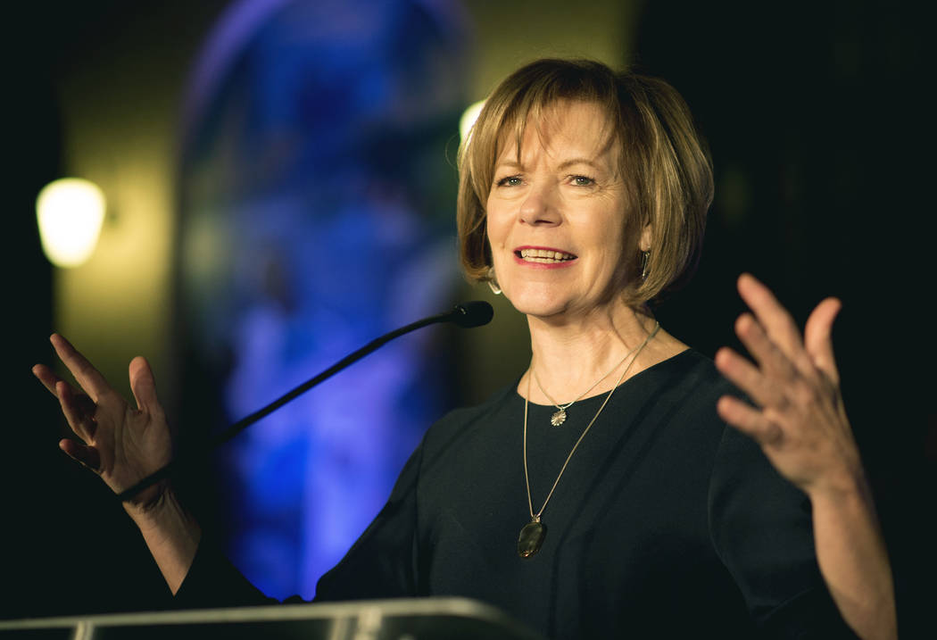 Minnesota Lt. Gov. Tina Smith is a possible replacement to fill U.S. Sen. Al Franken's seat after he announced his resignation amid multiple sexual misconduct allegations Thursday, Dec. 7, 2017, o ...