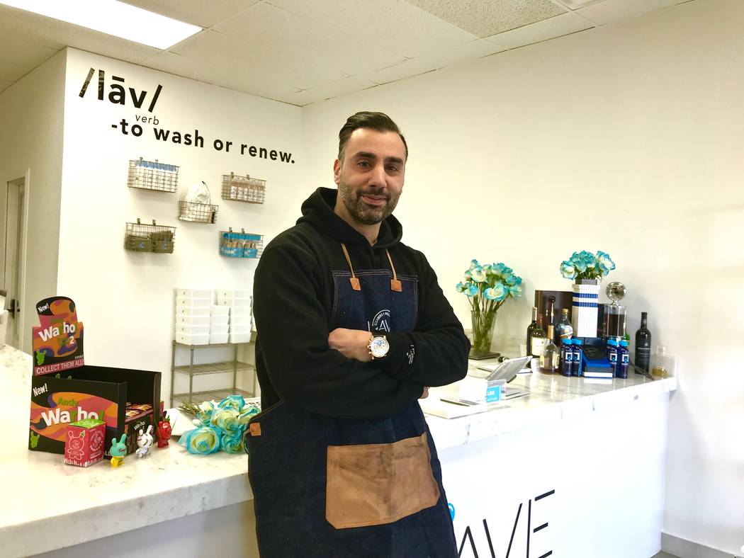 Founder Jesse Babico at The Lave Gallery at 3533 S. Valley View Blvd. in Las Vegas, Tuesday, Dec. 12, 2017. (Madelyn Reese/View @MadelynGReese)