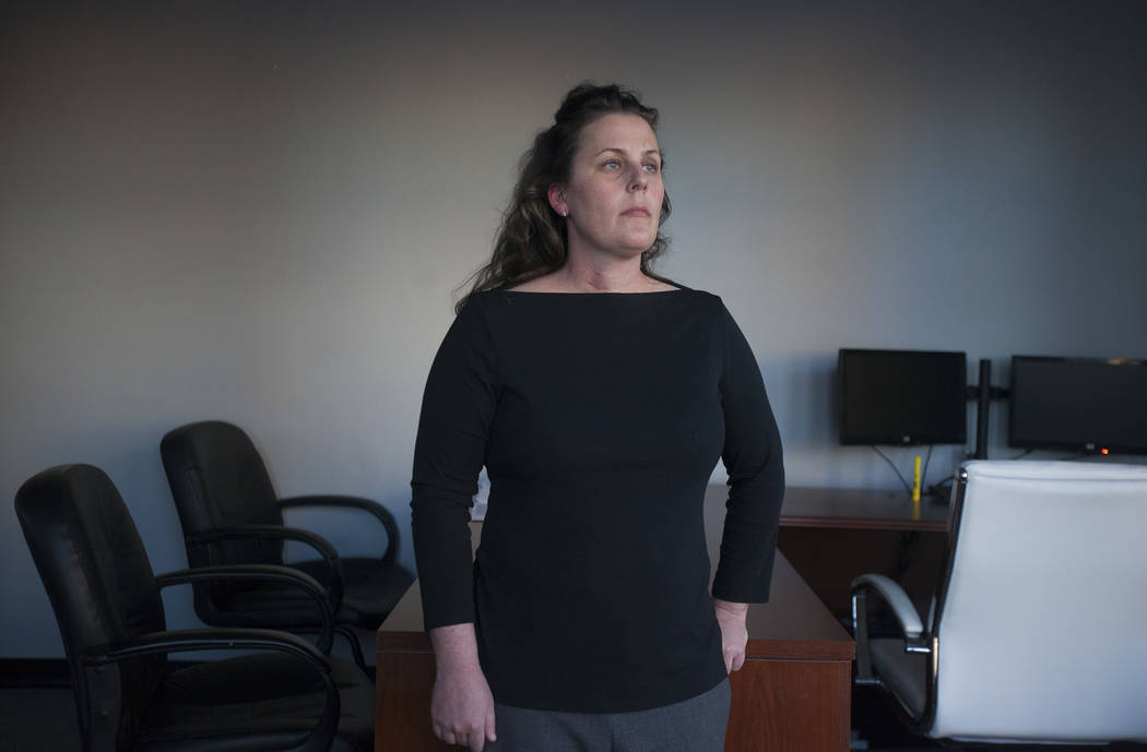 Diana Goodsell at the Callister Law Group offices in Las Vegas, Tuesday, Dec. 12, 2017. (Rachel Aston Las Vegas Review-Journal)