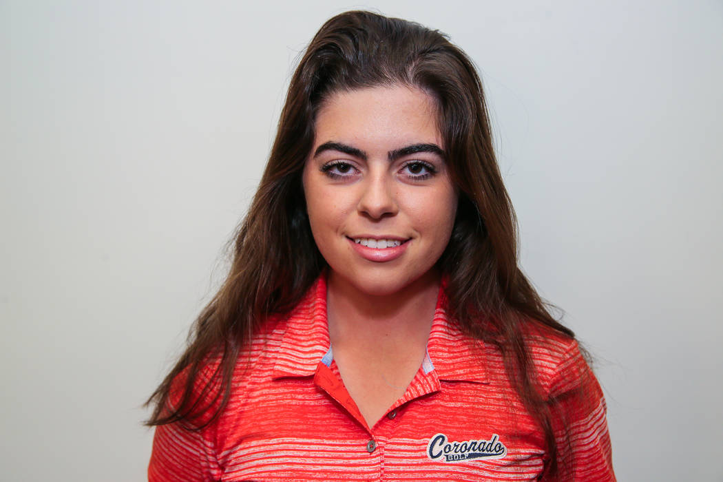 Coronado's Gabby DeNunzio is a member of the Review-Journal's all-state girls golf team.
