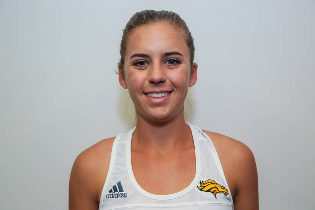 Clark's Audrey Boch-Collins is a member of the Review-Journal's all-state girls tennis team.