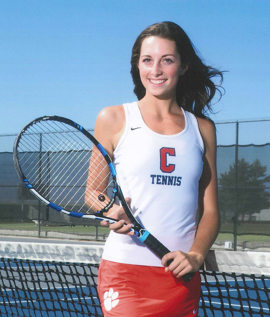 Coronado's Hannah Grossman is a member of the Review-Journal's all-state girls tennis team.