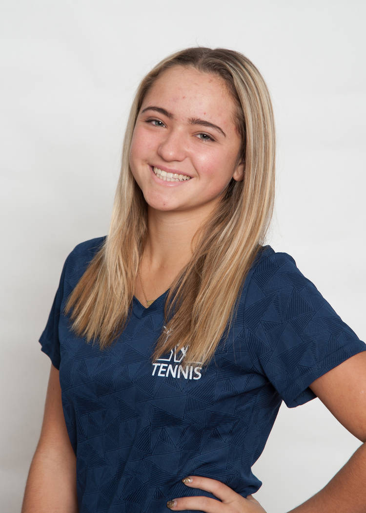 The Meadows' Isabella Monroe is a member of the Review-Journal's all-state girls tennis team.