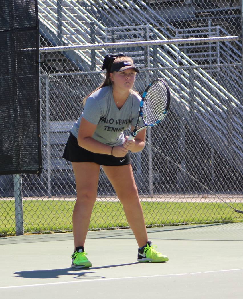 Palo Verde's Isabella Shelton is a member of the Review-Journal's all-state girls tennis team.