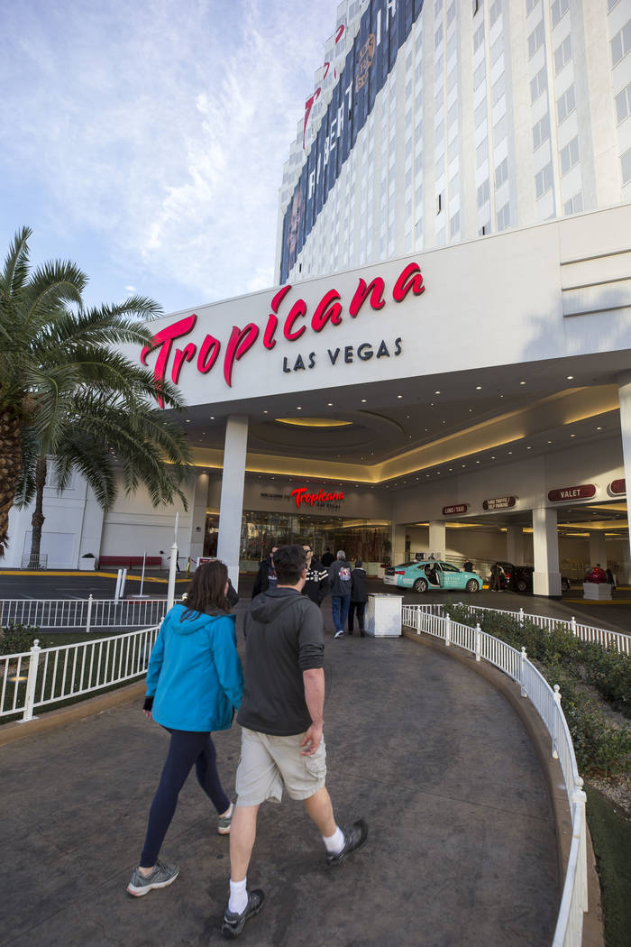The Tropicana Las Vegas hotel-casino on the Strip, Monday, Dec. 18, 2017. Richard Brian Las Vegas Review-Journal @vegasphotograph