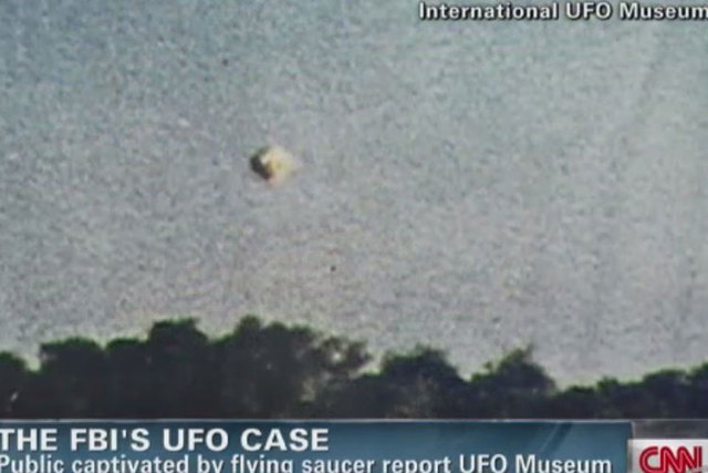 Nearly 130,000 pages of declassified Air Force files on UFO investigations and sightings are now available online. (Screengrab/CNN)