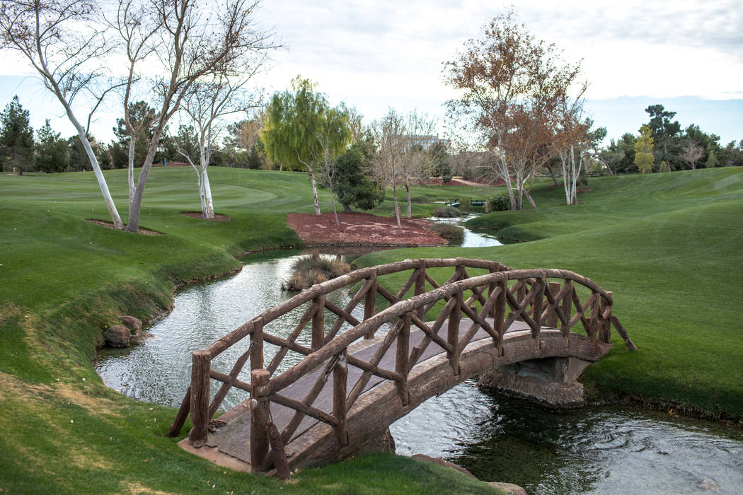 The Wynn Country Club in Las Vegas, Friday, Dec. 22, 2017. The golf course is shutting down on Dec. 23 and will be replaced with Paradise Park, a lagoon-themed attraction. Joel Angel Juarez L ...