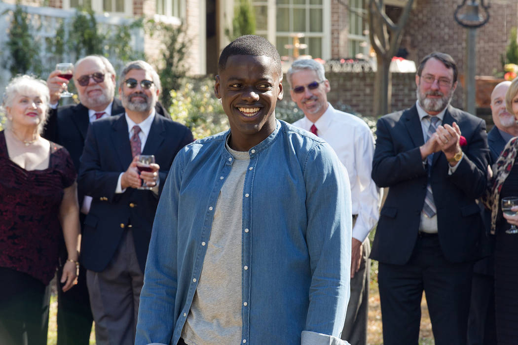 Chris Washington (DANIEL KALUUYA) is the guest of a very odd garden party in Universal Pictures’ “Get Out,” a speculative thriller from Blumhouse (producers of “The Vis ...
