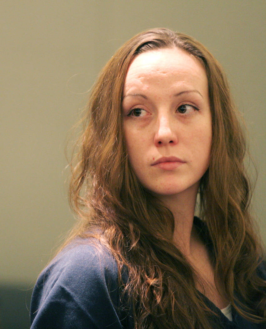 Convicted killer Kirstin Lobato makes an appearance in Clark County District Court in Las Vegas, Tuesday, Nov. 21, 2006, for a hearing in connection with the death and mutilation of a homeless man ...