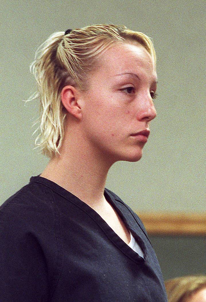 Kirstin Lobato makes an appearance in Clark County District Court in Las Vegas, July 31, 2001, for her hearing in connection with the death of a man and mutilation. Lobato allegedly killed homeles ...