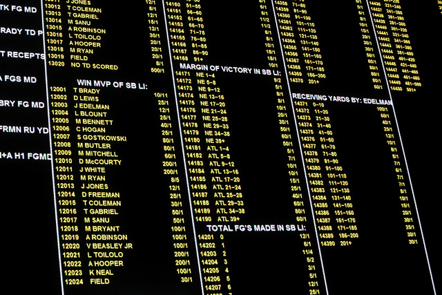 Las Vegas sports books post first wave of Super Bowl prop bets