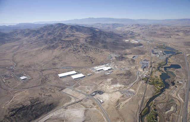An undated aerial view of the Tahoe Reno Industrial Center. (Keith Owens/Tahoe Reno Industrial Center)