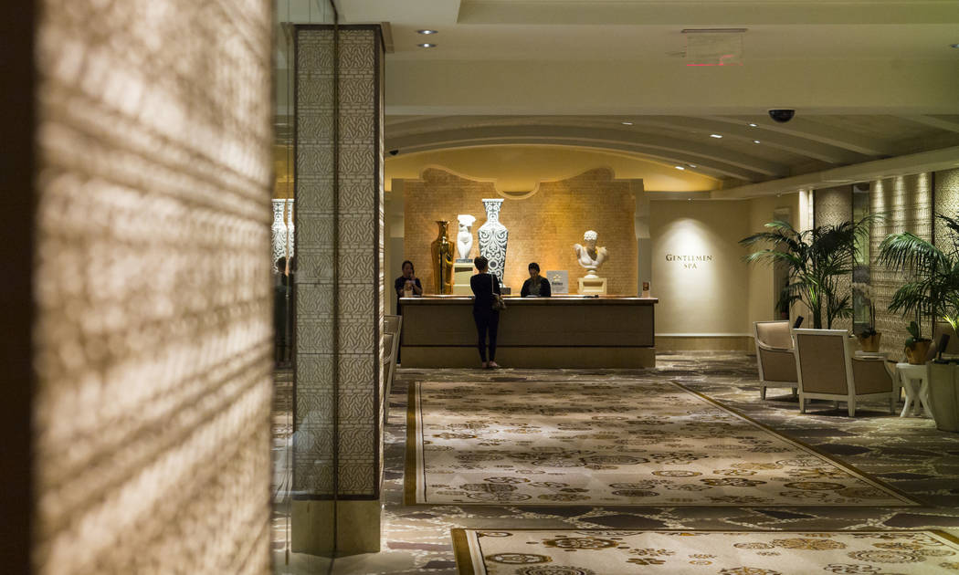 The lobby of The Spa at Wynn Las Vegas on Friday, Jan. 26, 2018. The Wall Street Journal reported allegations that Steve Wynn sexually assaulted employees, including many of those who worked at th ...
