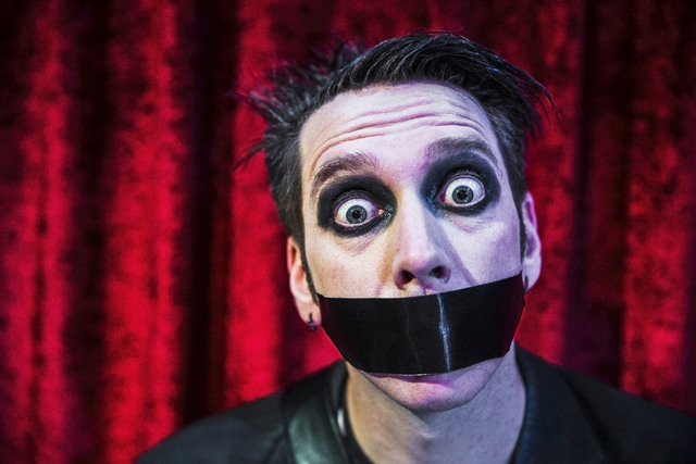 Sam Wills, aka Tape Face, an America's Got Talent Season 11 finalist, recently started his residency at the Flamingo hotel-casino. Photo taken on Friday, Feb. 24, 2017, at the Flamingo hotel-casin ...