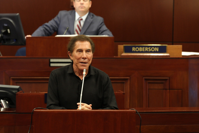 Steve Wynn, CEO of Wynn Resorts, makes a statement before Nevada legislators at the special session held on Monday, Oct. 10, 2016, in Carson City. Heidi Fang/Las Vegas Review-Journal