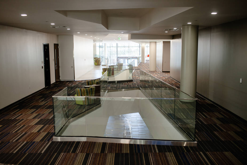 Hospitality Hall at UNLV in Las Vegas, Thursday, Dec. 21, 2017. The building is set to open in late January 2018. Joel Angel Juarez Las Vegas Review-Journal @jajuarezphoto