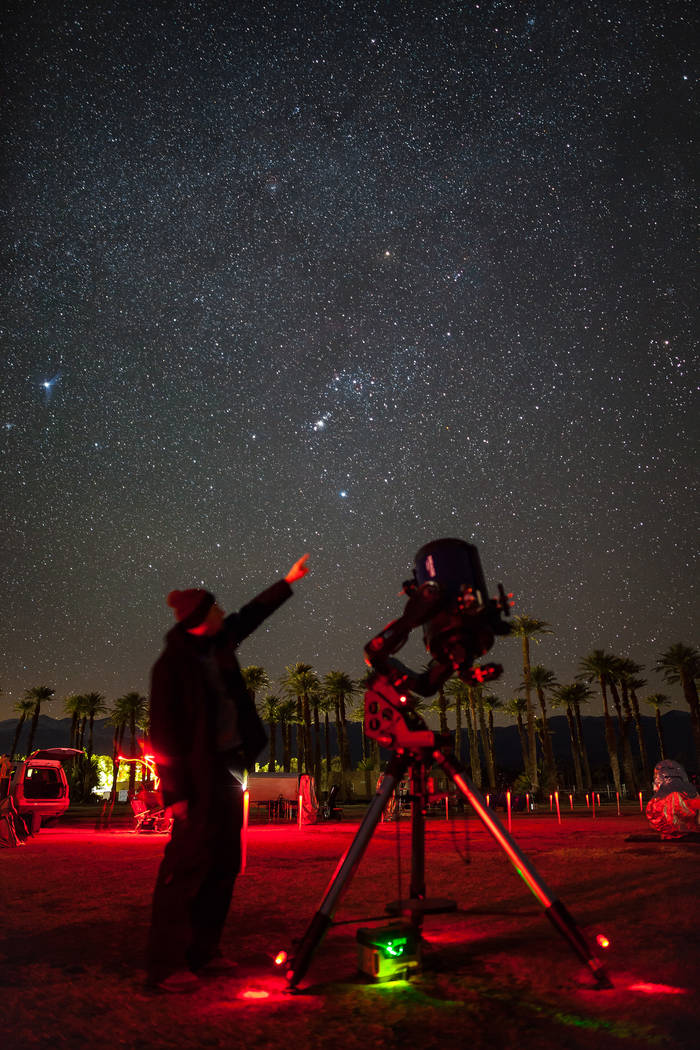 Greg McKay, a Henderson resident and a member of the Las Vegas Astronomical Society, a group of local enthusiasts, said once a month, they have a “star party” in locations such as Red Rock Can ...