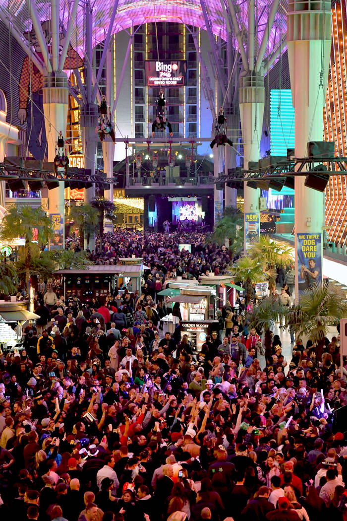 Celebrate at the New Year's Eve Fremont Street Party