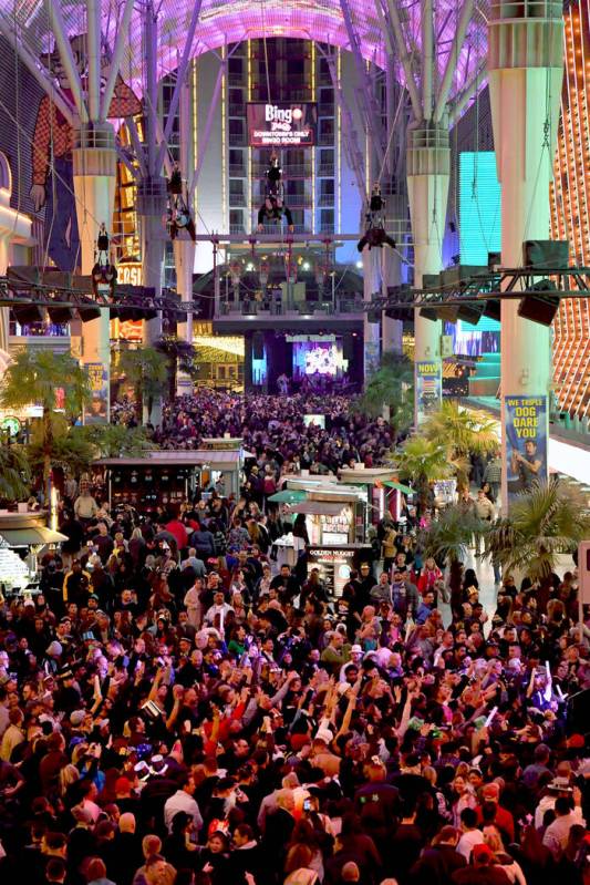 New Year's Eve 2023  Fremont Street in Downtown Las Vegas