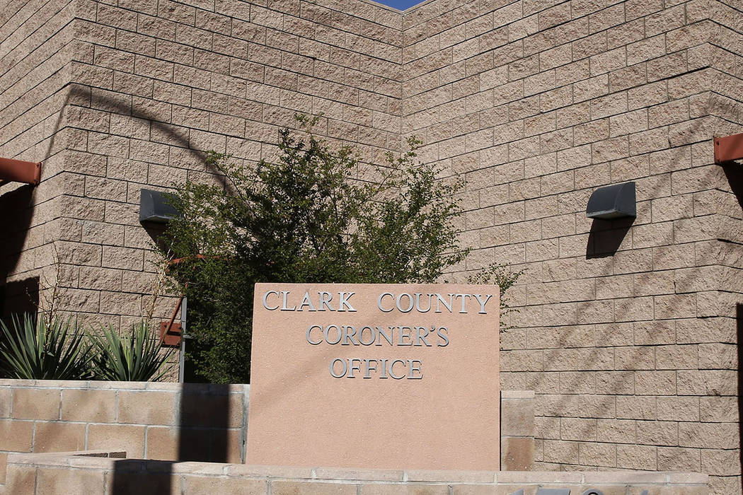 The Clark County Coroner and Medical Examiner. (Bizuayehu Tesfaye Las Vegas Review-Journal) @bizutesfaye