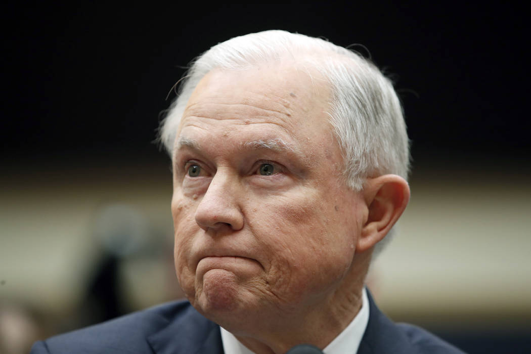 Attorney General Jeff Sessions listens during a House Judiciary Committee hearing on Capitol Hill, Tuesday, Nov. 14, 2017, in Washington. (Alex Brandon/AP)