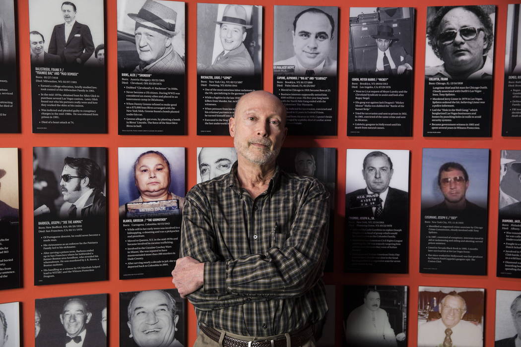 Local author Brian Rouff at the Mob Museum on Thursday, January 4, 2018, in Las Vegas. Benjamin Hager Las Vegas Review-Journal @benjaminhphoto