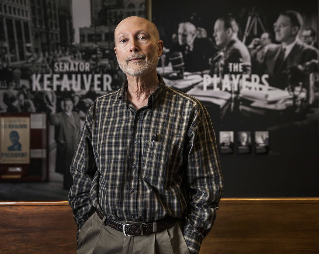 Local author Brian Rouff at the Mob Museum on Thursday, January 4, 2018, in Las Vegas. Benjamin Hager Las Vegas Review-Journal @benjaminhphoto