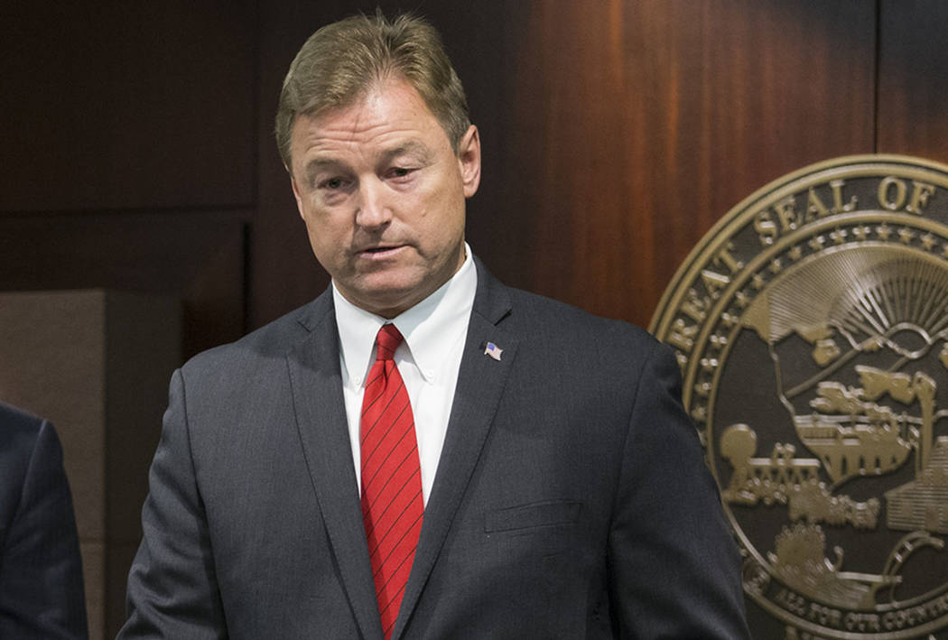 Nevada Sen. Dean Heller, seen in June 2017. (Las Vegas Review-Journal)