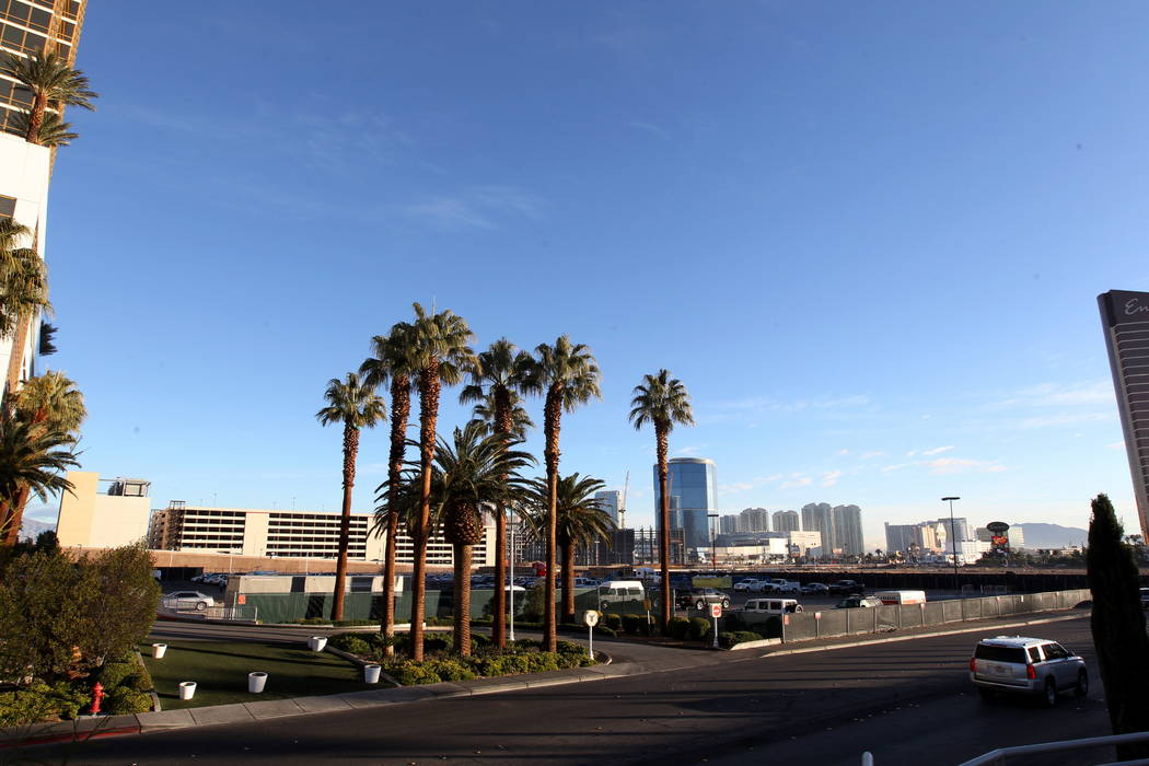 Trump International on Fashion Show Drive near the Strip in Las Vegas Wednesday, Jan. 10, 2018. An adjacent parcel east of the tower is being purchased by Wynn Resorts. Wynn announced in December ...