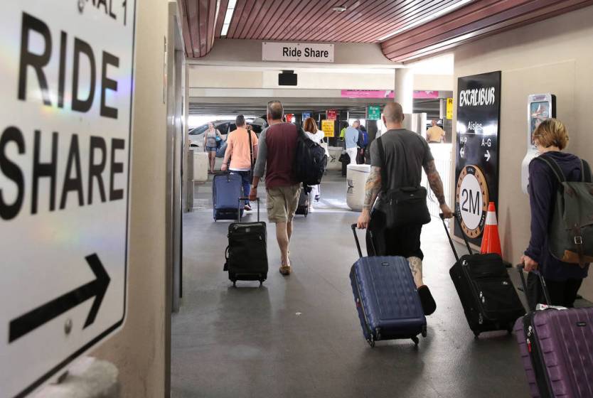 Uber, Lyft drivers set singleday record for pickups at McCarran Las