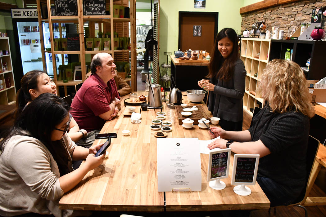 Tea and Whisk, a tea store located at 10271 South Eastern Avenue in Henderson hosts tea classes where participants can learn about teas from different regions of the world. (Daria Bachmann/View)