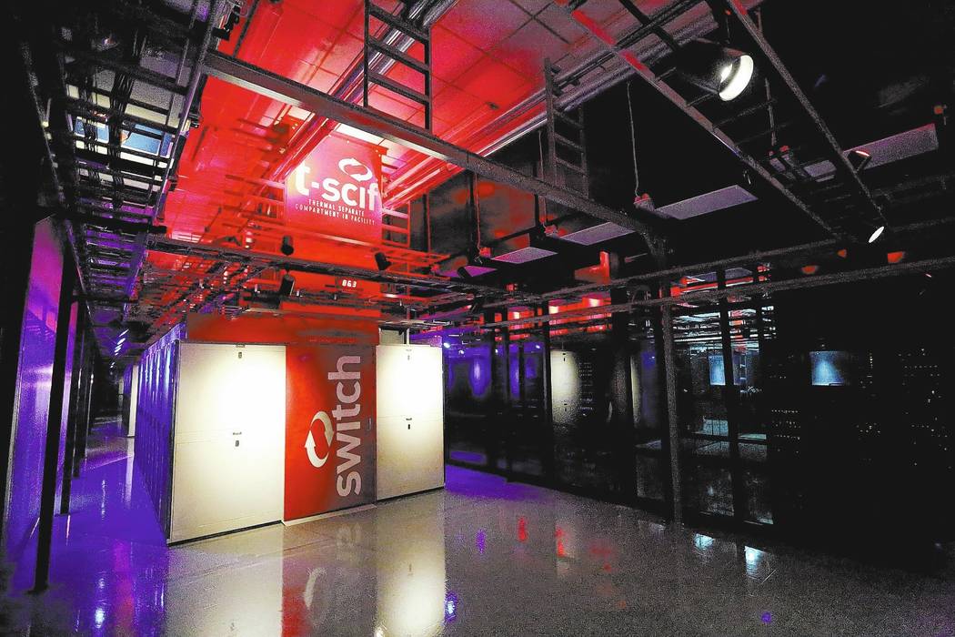 Switch compound in Las Vegas wrapped tight in security Las Vegas