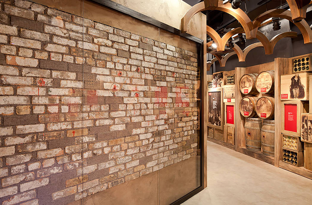 St. Valentine's Day Massacre wall at the Mob Museum (Mob Museum)