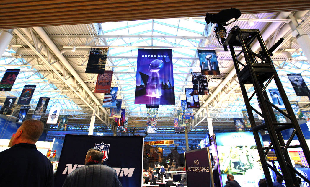 The Mall of America is transformed to accommodate radio row during Super Bowl 52 week in Bloomington, Minn., Tuesday, Jan. 30, 2018. Heidi Fang Las Vegas Review-Journal @HeidiFang